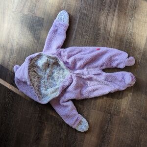 Magnetic Me Purple Fleece Baby One Piece